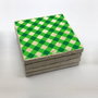 Hermia Juego de 4 Posavasos de Piedra Natural Multicolor TBA5021